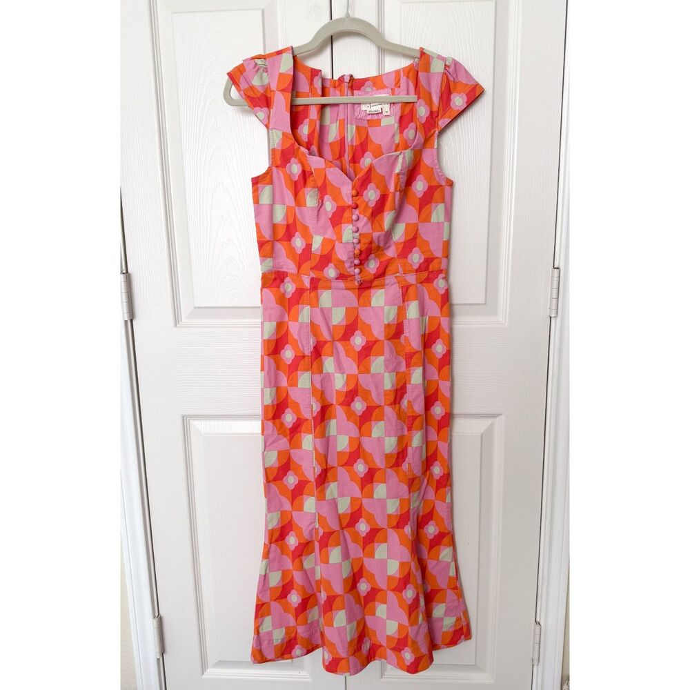 Anthropologie The Cecily Fit & Flare Sweetheart Dress by Maeve - Size XS